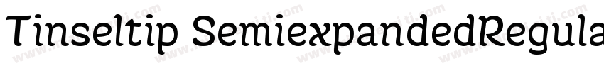 Tinseltip SemiexpandedRegular字体转换
